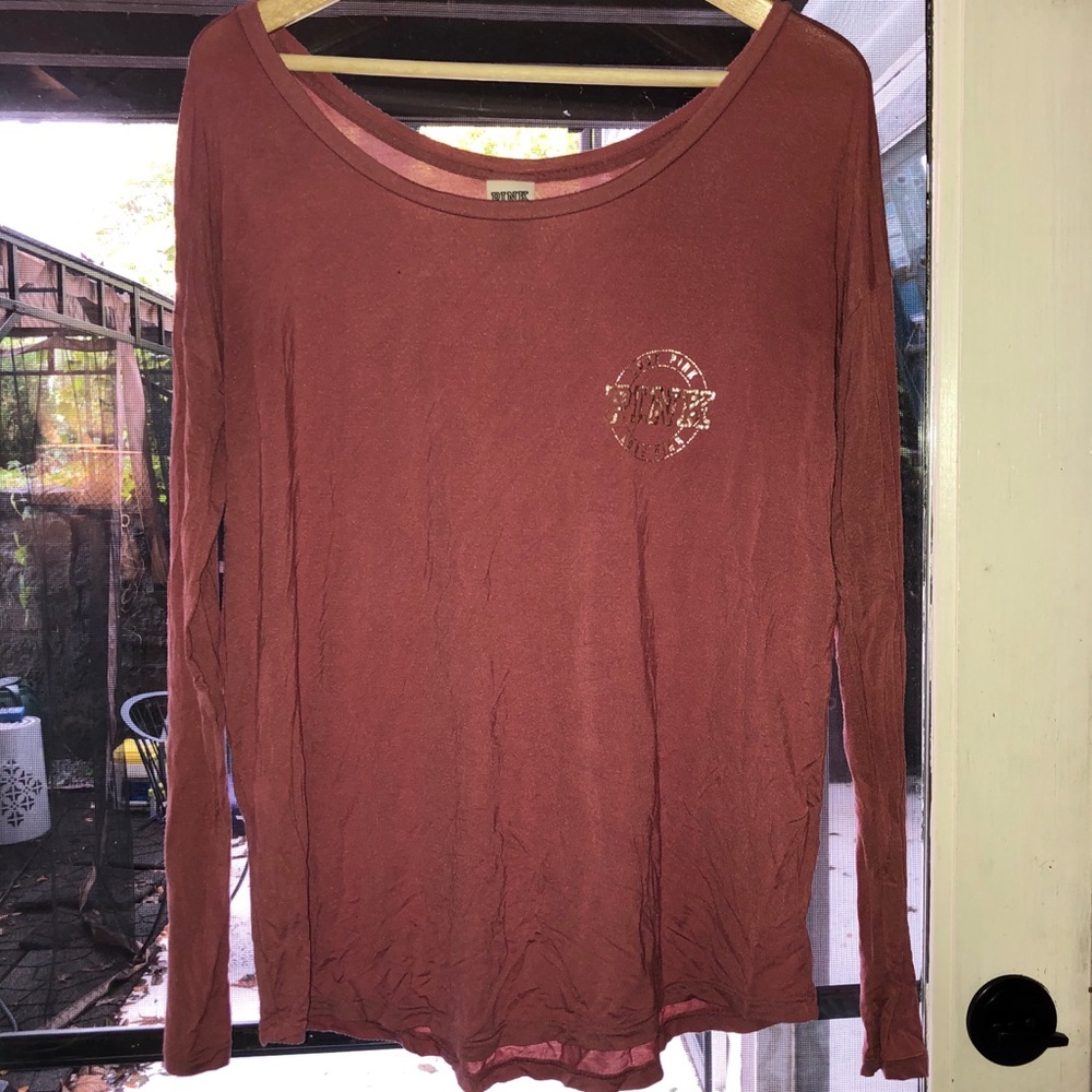 PINK Comfy Long Sleeve Shirt